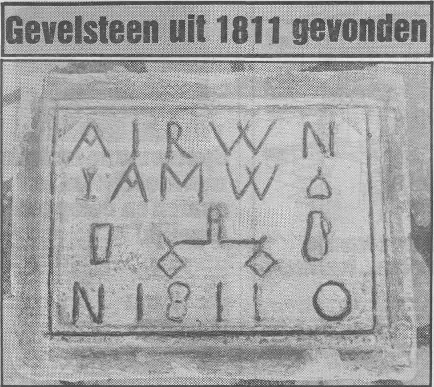 Gevelsteen uit 1811